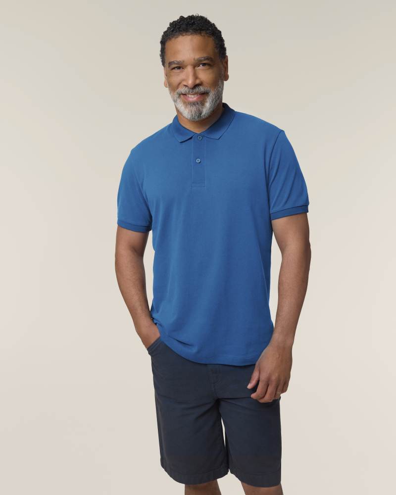 STANLEY COASTER - ROYAL BLUE - POLOS SHORT SLEEVES - HOMMES