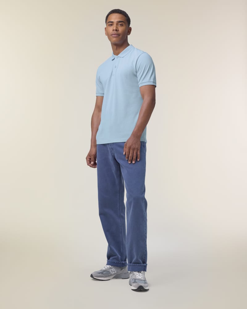 STANLEY COASTER - SKY BLUE - POLOS SHORT SLEEVES - HOMMES