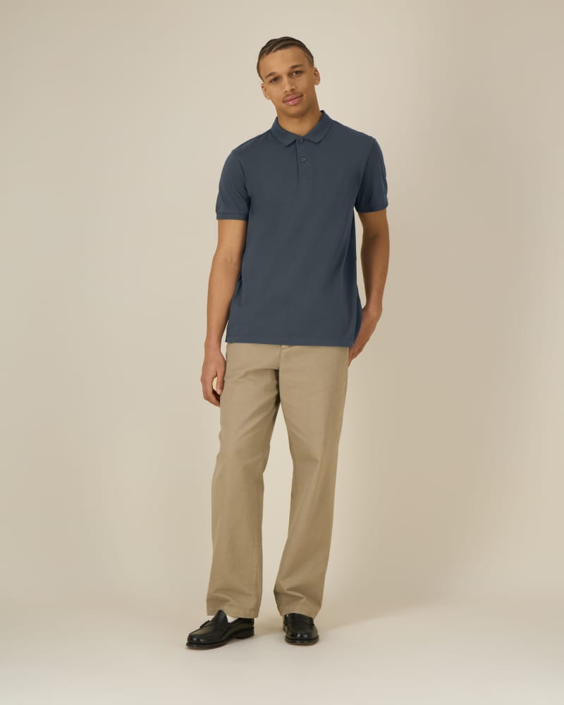 STANLEY COASTER - INDIA INK GREY - POLOS SHORT SLEEVES - HOMMES