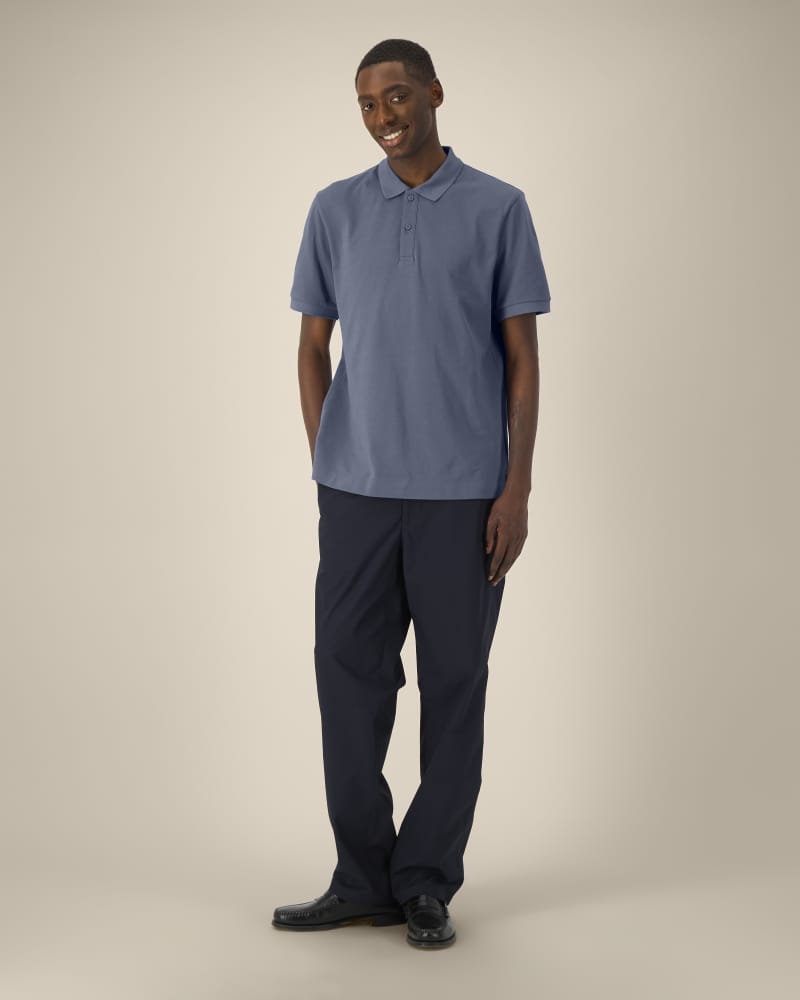 PREPSTER 2.0 - BLUE GREY - POLOS SHORT SLEEVES - UNISEXE