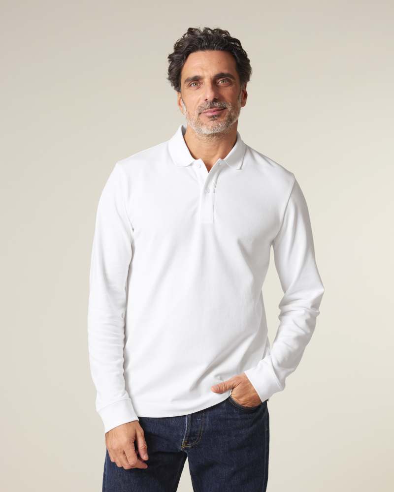 PREPSTER 2.0 LONG SLEEVE - WHITE - POLOS LONG SLEEVES - UNISEKS