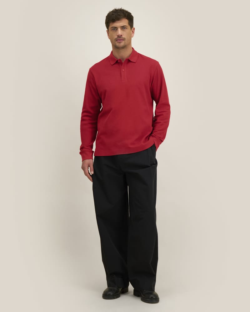 PREPSTER 2.0 LONG SLEEVE - PASSIONATE RED - POLOS LONG SLEEVES - UNISEKS