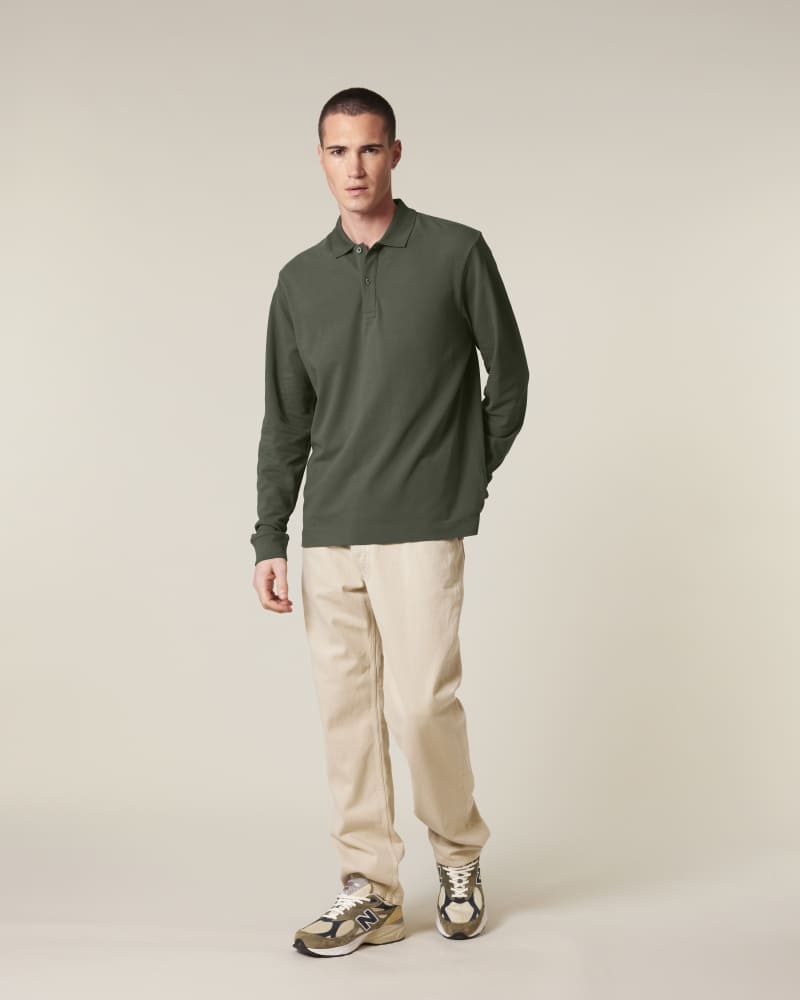PREPSTER 2.0 LONG SLEEVE - KHAKI - POLOS LONG SLEEVES - UNISEKS