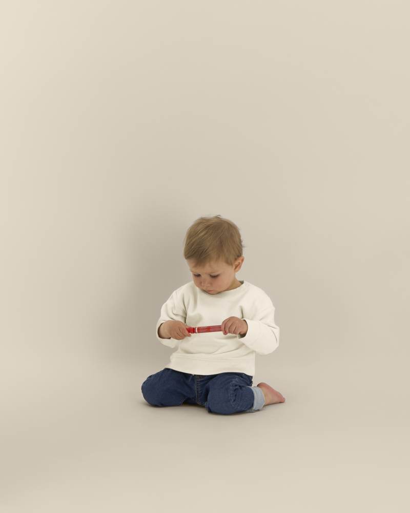 BABY CHANGER - NATURAL RAW - SWEATSHIRTS CREWNECK - BAMBINI/BIMBI