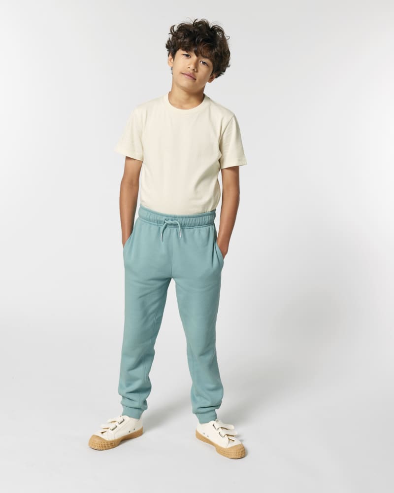 MINI MOVER 2.0 - TEAL MONSTERA - PANTS JOGGING - DZIECI