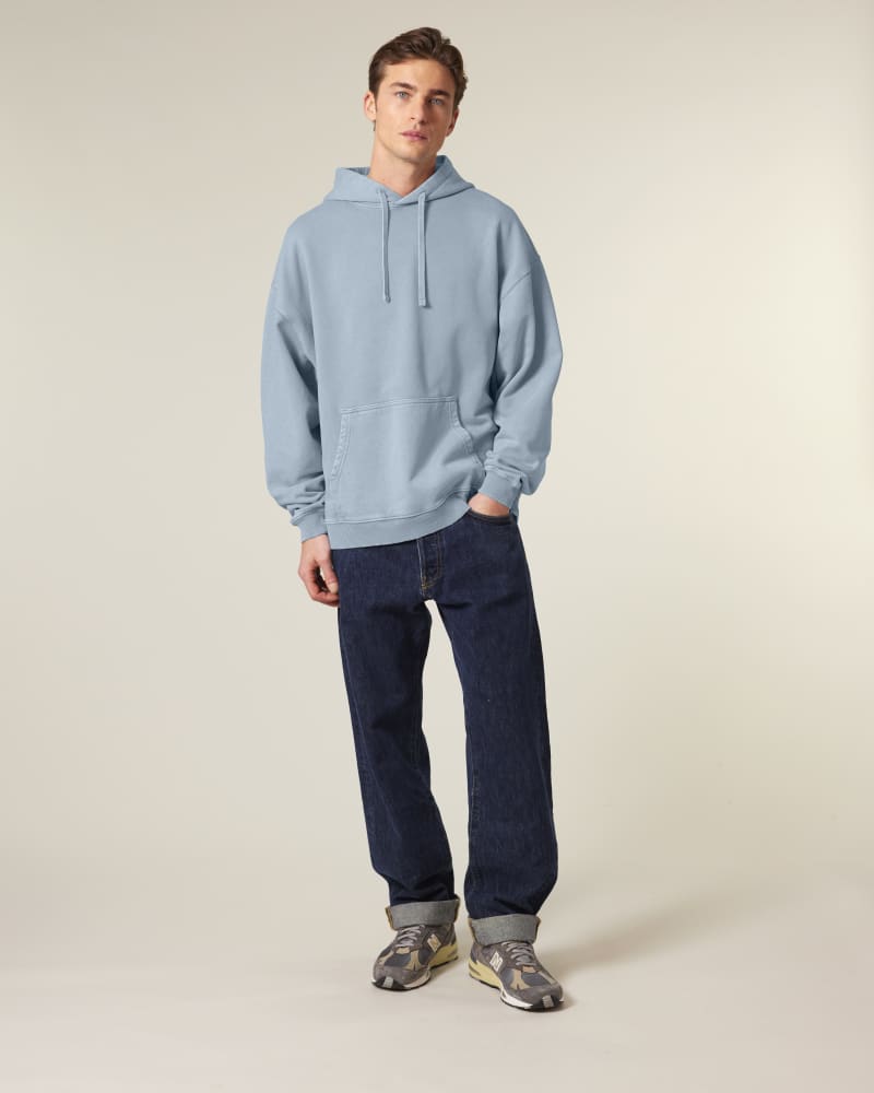 SLAMMER 2.0 VINTAGE - G. DYED BLUE STONE - SWEATSHIRTS HOODIE - UNISEKS