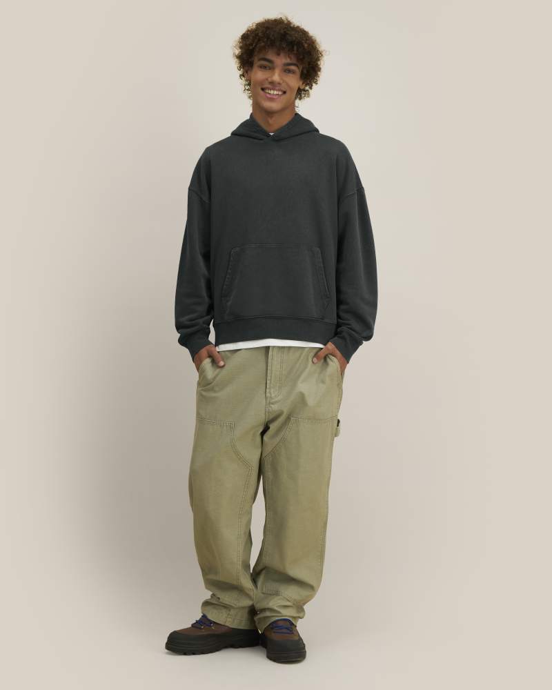 CHASER VINTAGE - G. DYED BLACK ROCK - SWEATSHIRTS HOODIE - UNISEXE