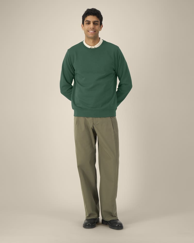 ROLLER - BOTTLE GREEN - SWEATSHIRTS CREWNECK - UNISEXE
