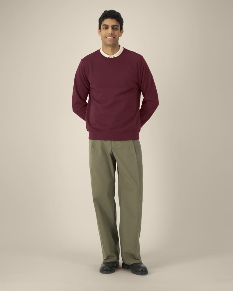 ROLLER - BURGUNDY - SWEATSHIRTS CREWNECK - UNISEXE