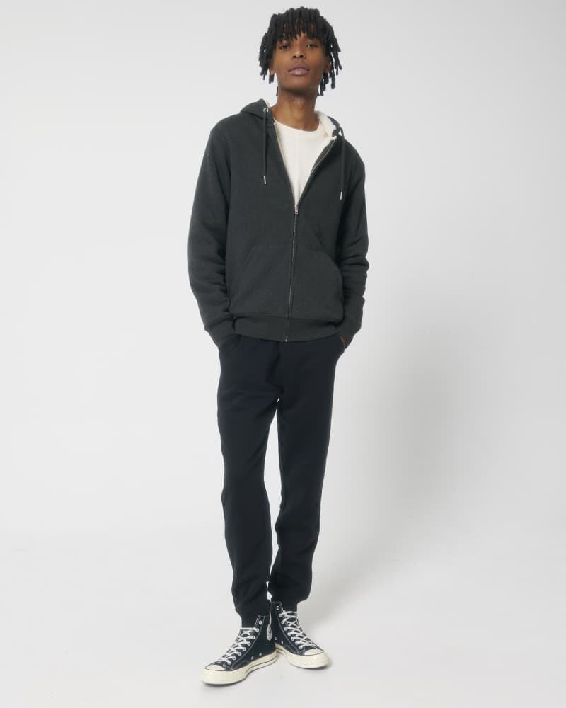 HYGGER SHERPA - DARK HEATHER GREY - SWEATSHIRTS JACKET - UNISEX