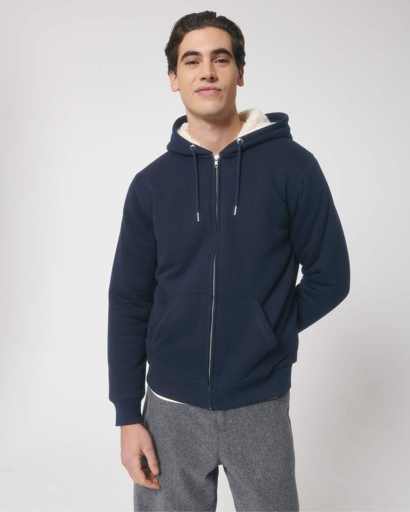 HYGGER SHERPA - FRENCH NAVY - SWEATSHIRTS JACKET - UNISEX