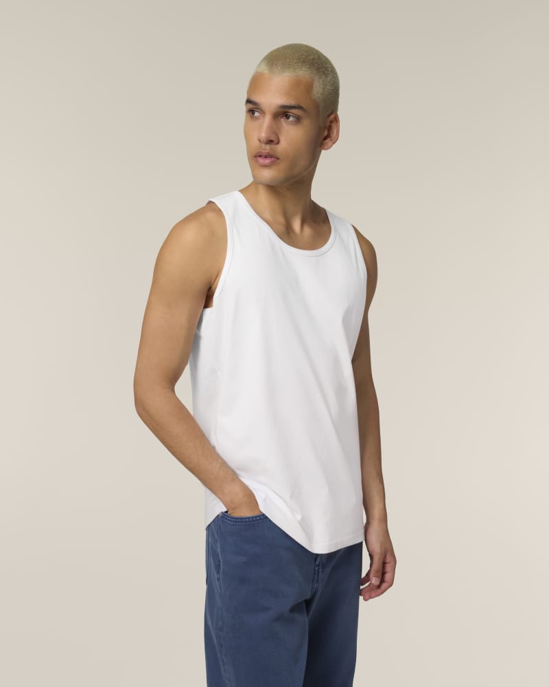 STANLEY STANCER - WHITE - TEE-SHIRTS TANK - HOMMES