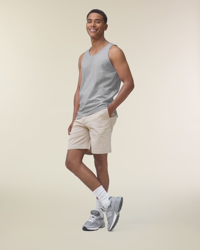 STANLEY STANCER - HEATHER GREY - TEE-SHIRTS TANK - HOMMES