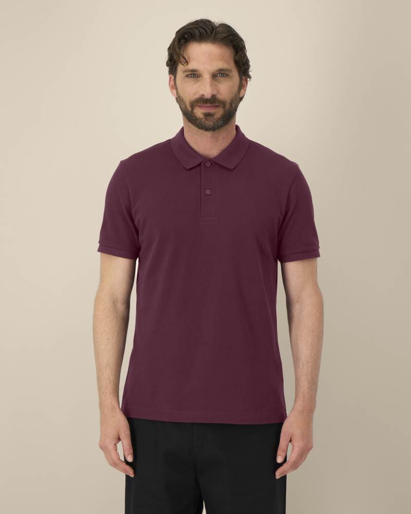 STANLEY COASTER - DEEP PLUM - POLOS SHORT SLEEVES - HOMMES