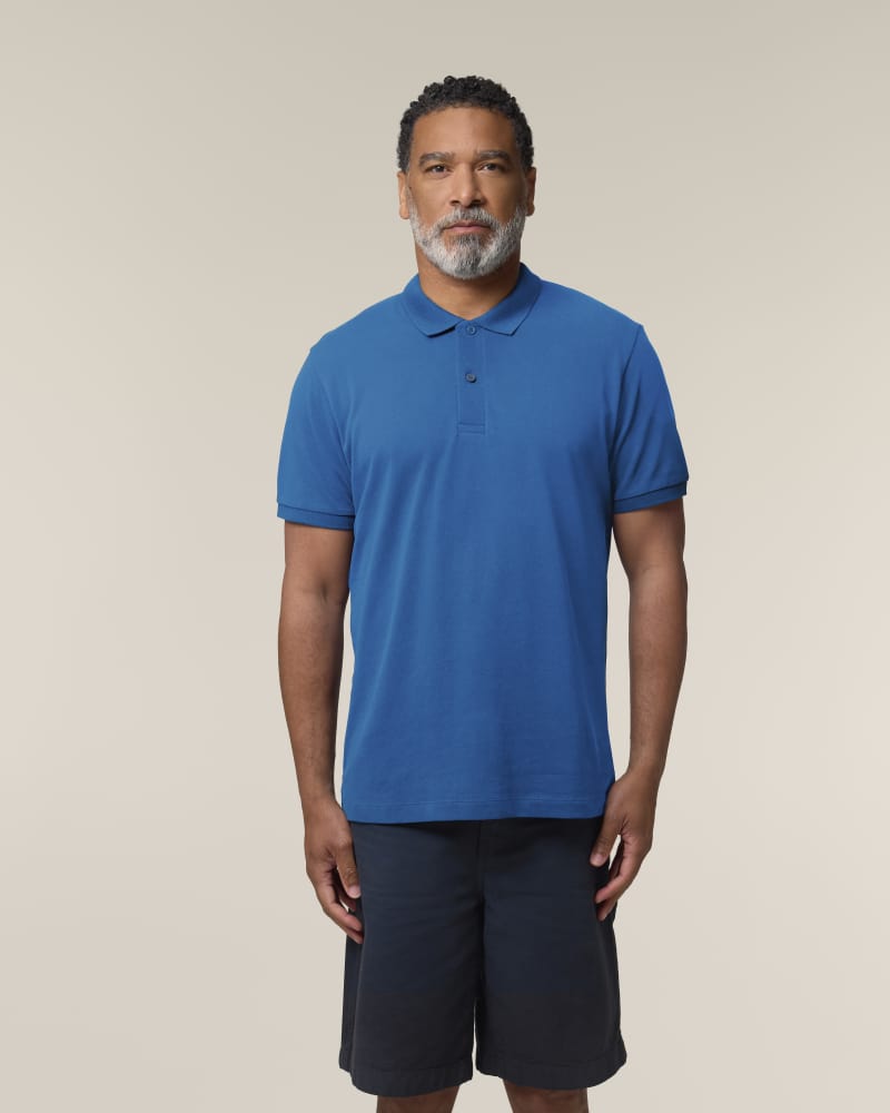 STANLEY COASTER - ROYAL BLUE - POLOS SHORT SLEEVES - HOMMES