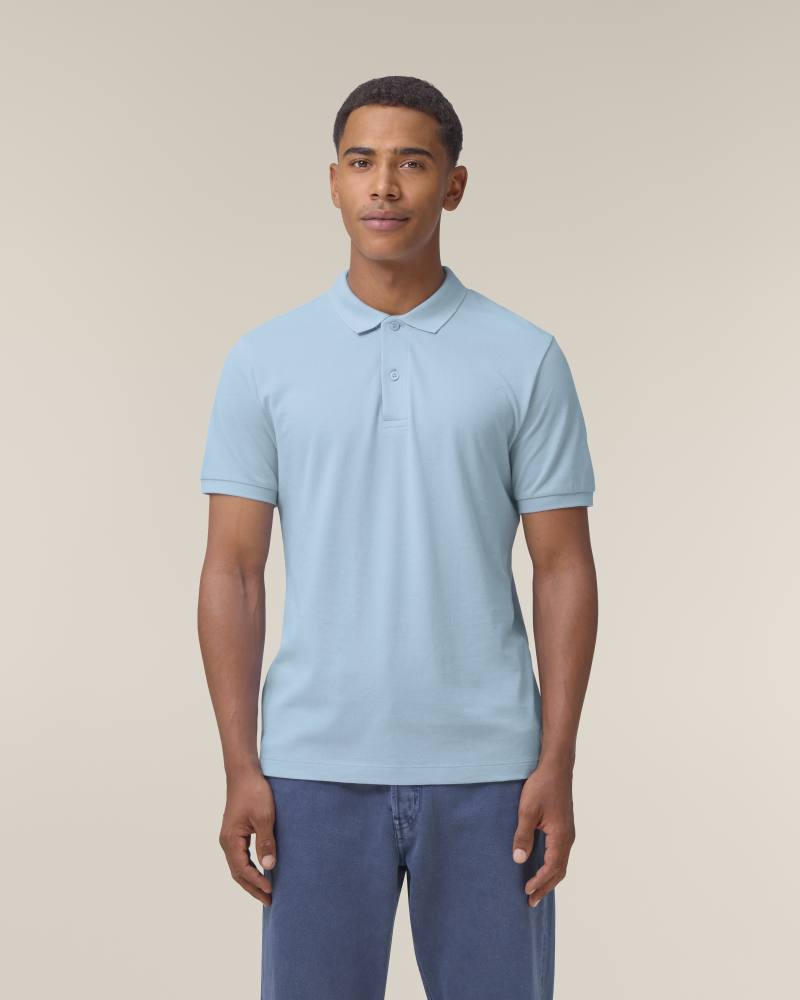 STANLEY COASTER - SKY BLUE - POLOS SHORT SLEEVES - HOMMES