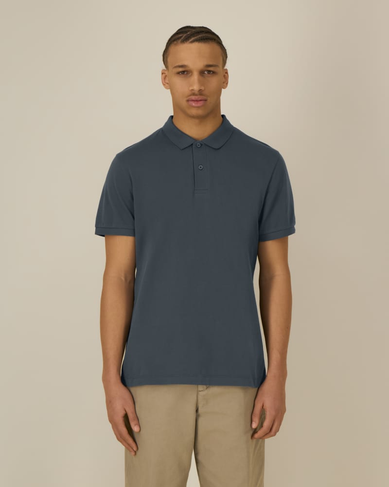 STANLEY COASTER - INDIA INK GREY - POLOS SHORT SLEEVES - HOMMES