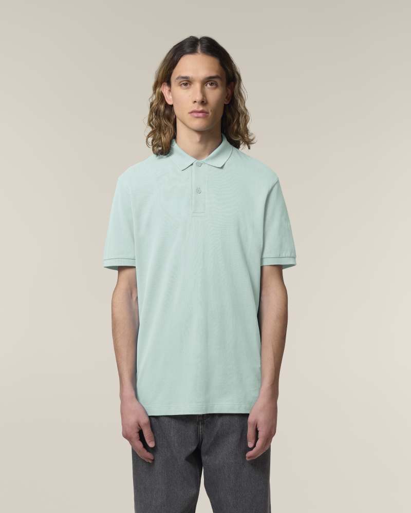 STANLEY COASTER - CARIBBEAN BLUE - POLOS SHORT SLEEVES - HOMMES