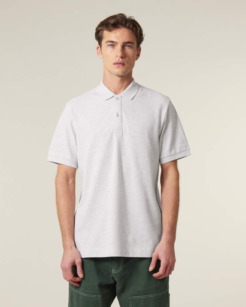 PREPSTER 2.0 - COOL HEATHER GREY - POLOS SHORT SLEEVES - UNISEXE