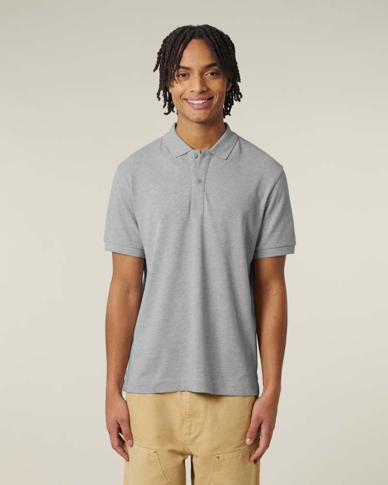 PREPSTER 2.0 - HEATHER GREY - POLOS SHORT SLEEVES - UNISEXE