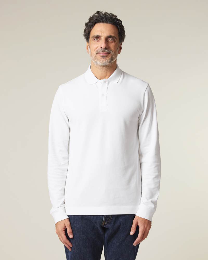 PREPSTER 2.0 LONG SLEEVE - WHITE - POLOS LONG SLEEVES - UNISEKS