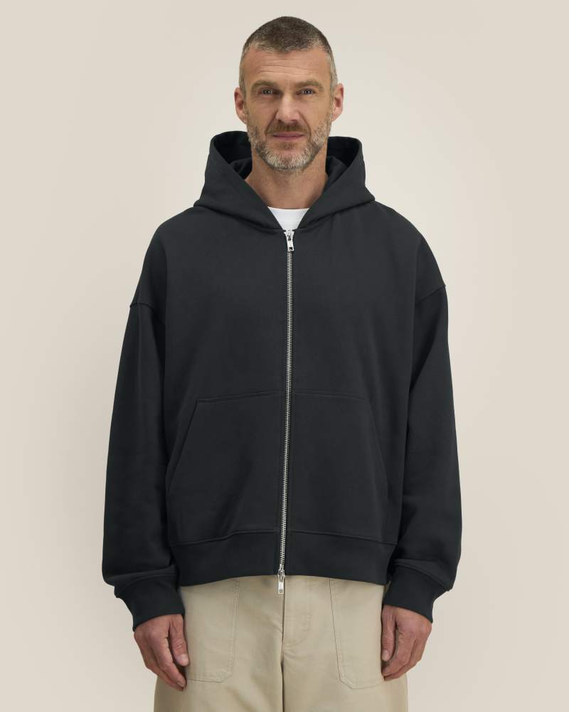 FRONTER - BLACK - SWEATSHIRTS HOODIE - UNISEXE