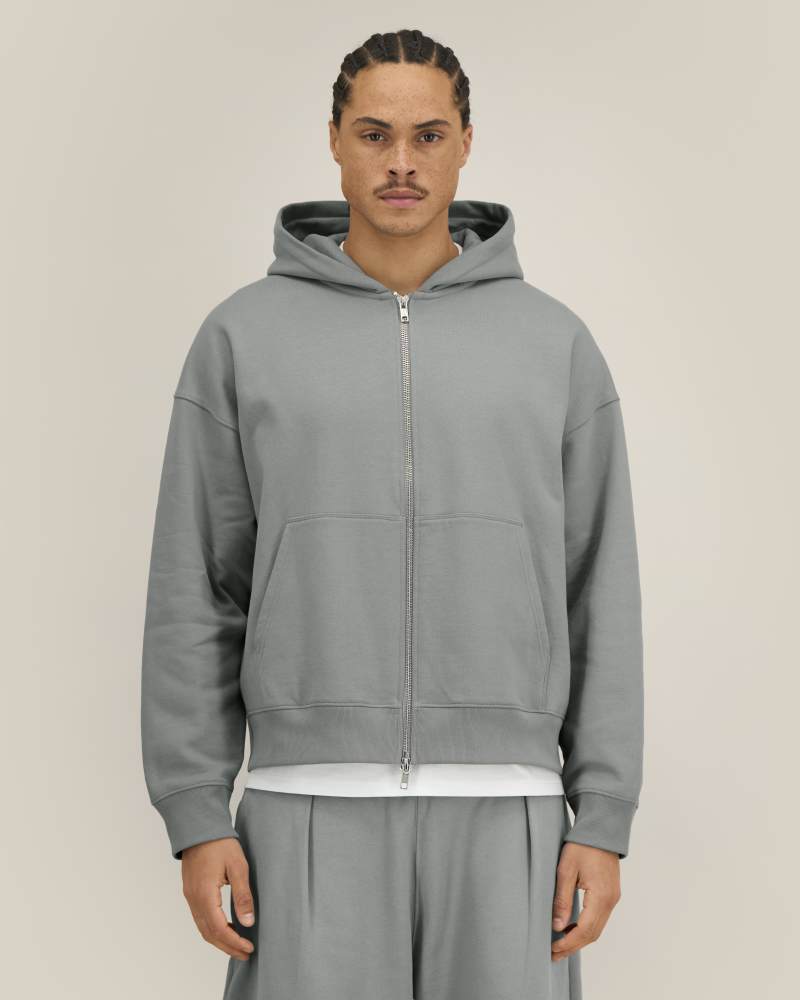 FRONTER - MISTY GREY - SWEATSHIRTS HOODIE - UNISEXE