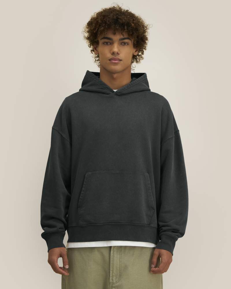 CHASER VINTAGE - G. DYED BLACK ROCK - SWEATSHIRTS HOODIE - UNISEXE