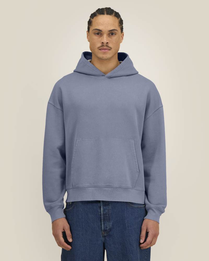 CHASER VINTAGE - G. DYED BLUE GREY - SWEATSHIRTS HOODIE - UNISEXE