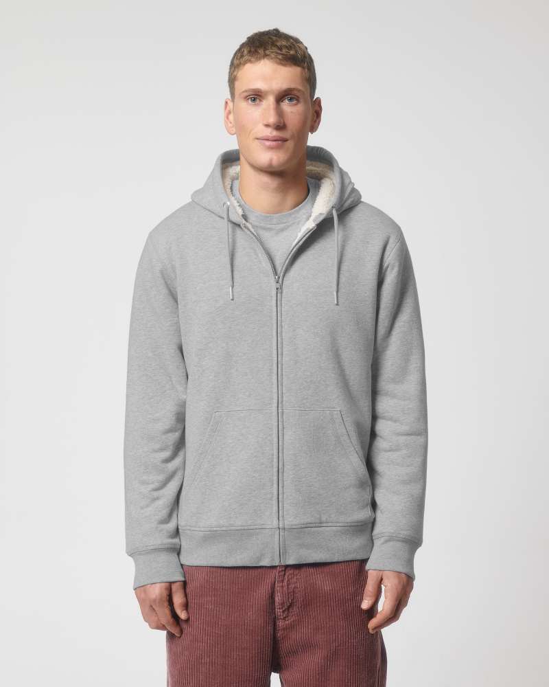 HYGGER SHERPA - HEATHER GREY - SWEATSHIRTS JACKET - UNISEX