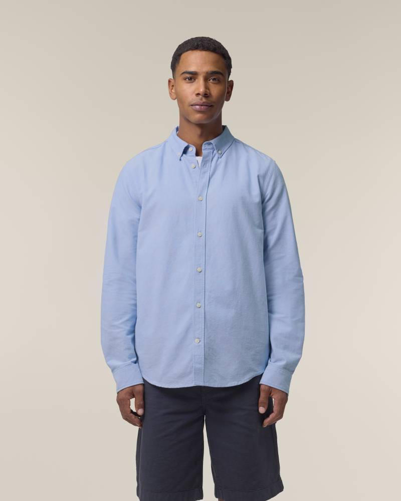 STANLEY OXFORD SHIRT - BLUE OXFORD - SHIRTS NON DENIM - HOMMES