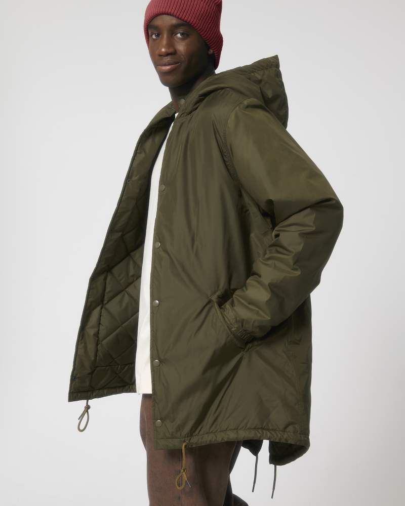 PADDED PARKER - BRITISH KHAKI - JACKETS PARKA - UNISEXO