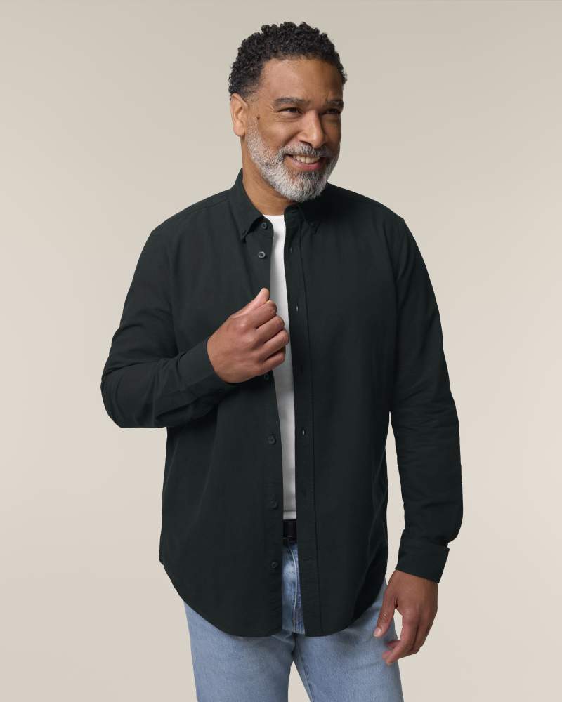 STANLEY OXFORD SHIRT - BLACK - SHIRTS NON DENIM - HOMMES