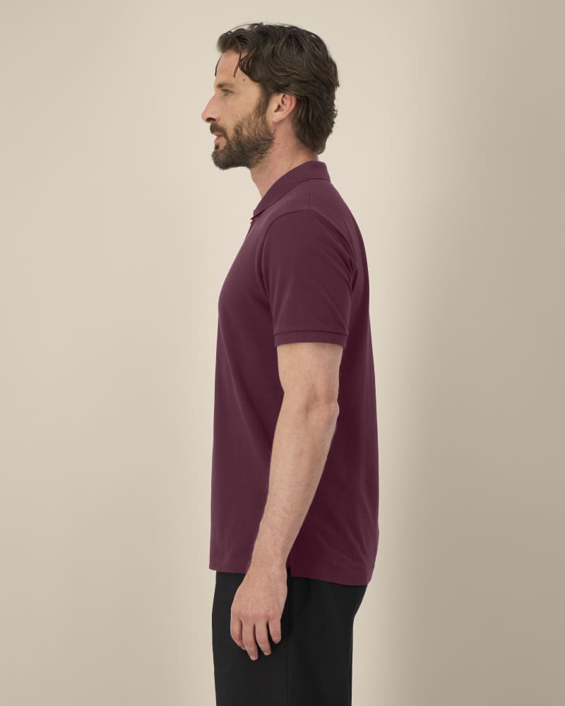 STANLEY COASTER - DEEP PLUM - POLOS SHORT SLEEVES - HOMMES