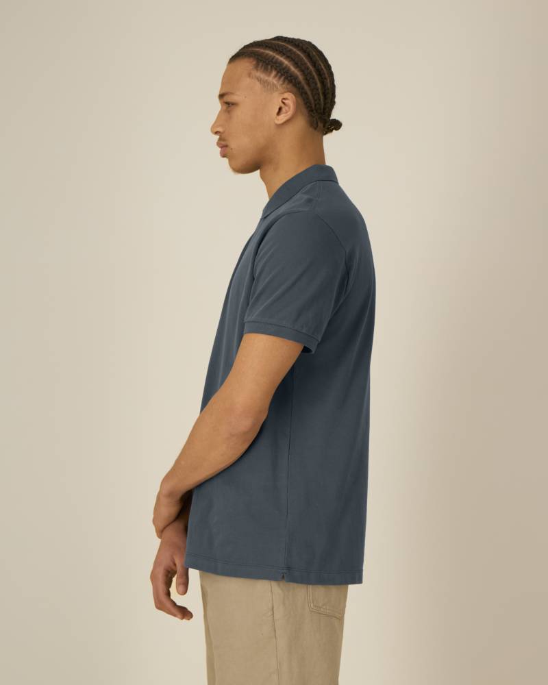 STANLEY COASTER - INDIA INK GREY - POLOS SHORT SLEEVES - HOMMES