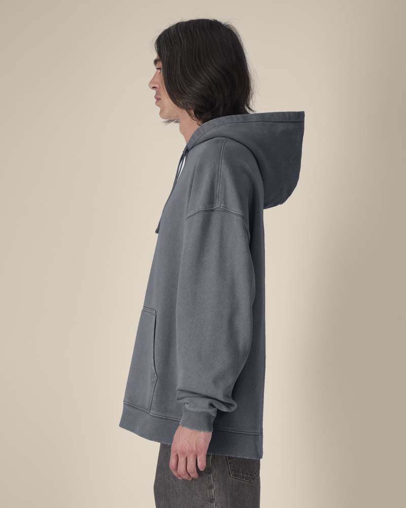 SLAMMER 2.0 VINTAGE - G. DYED ANTHRACITE - SWEATSHIRTS HOODIE - UNISEKS