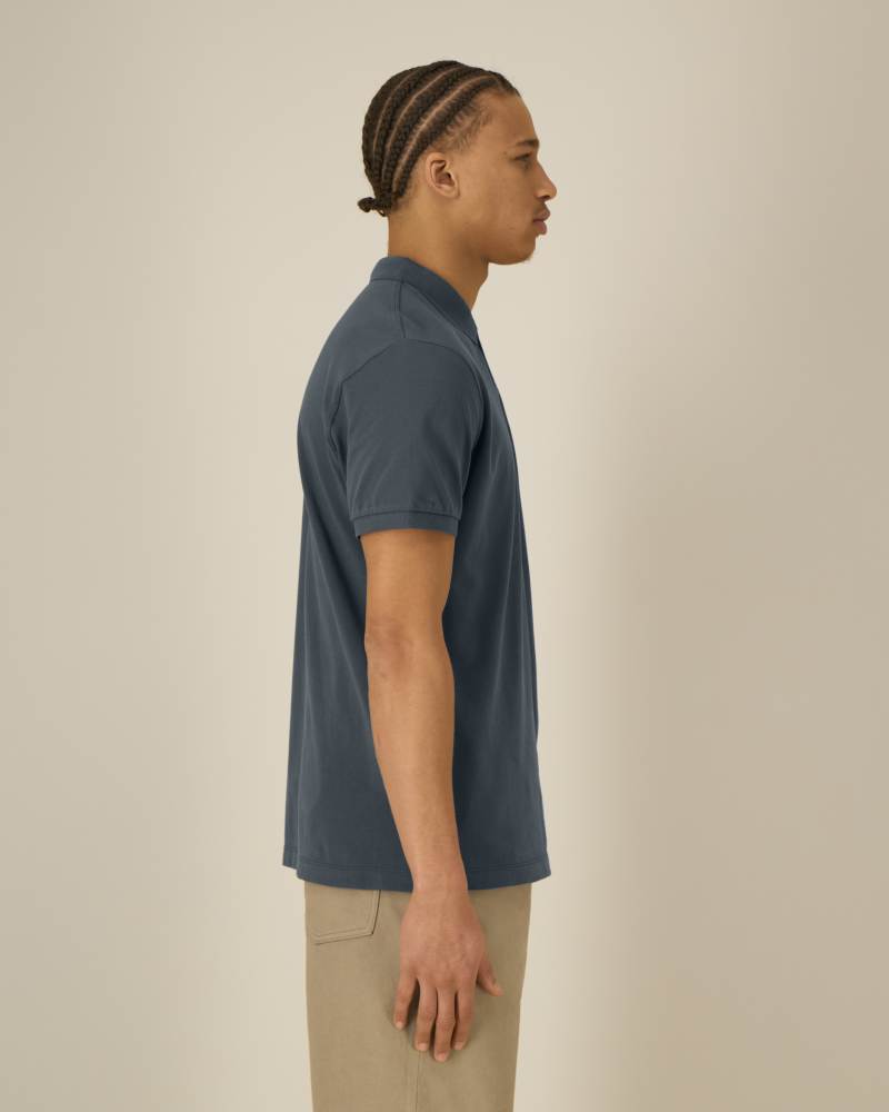 STANLEY COASTER - INDIA INK GREY - POLOS SHORT SLEEVES - HOMMES