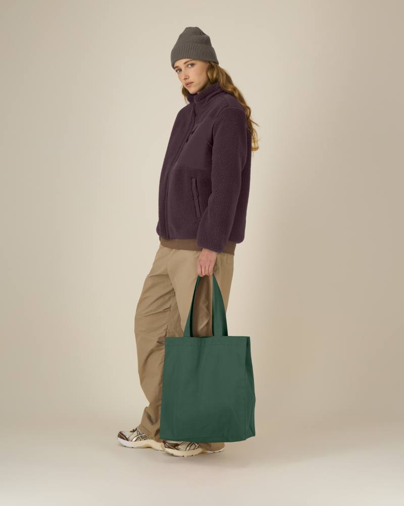 MID TOTE BAG - BOTTLE GREEN - BAGS TOTE - UNISEX