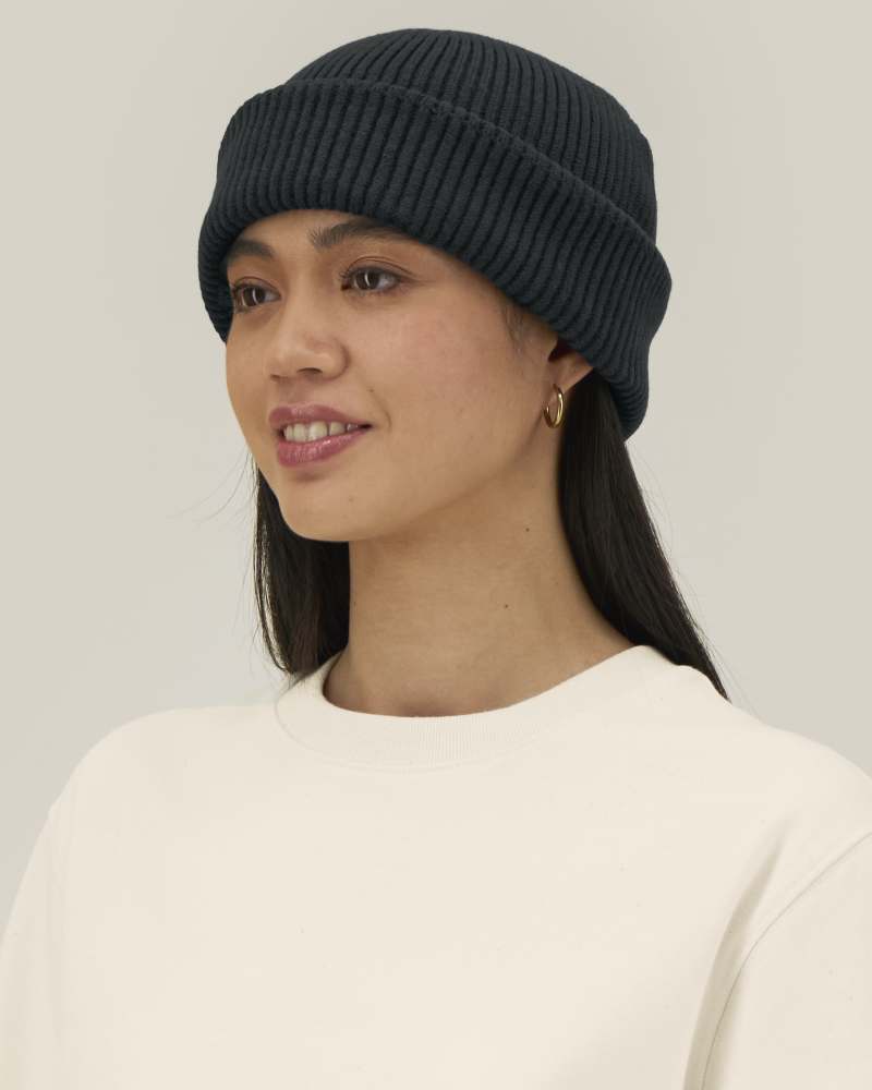 FISHERMAN BEANIE 2.0 - BLACK - HEADWEAR BEANIE - UNISEX