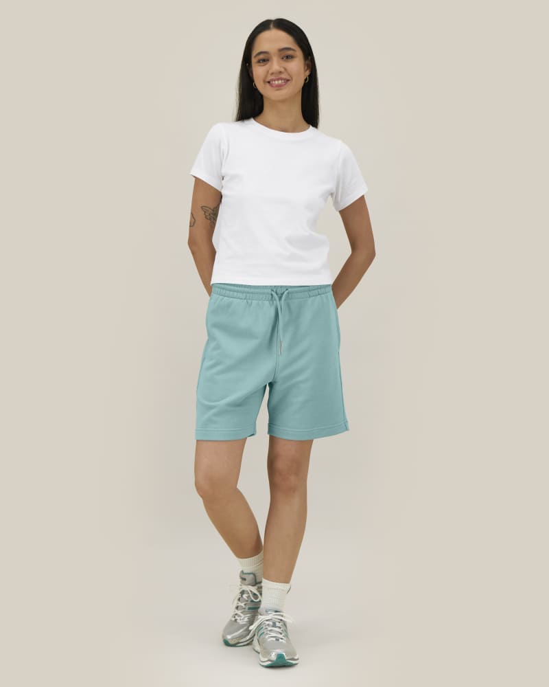 TRAINER 2.0 - TEAL MONSTERA - SHORTS JOGGING SHORTS - UNISEXE