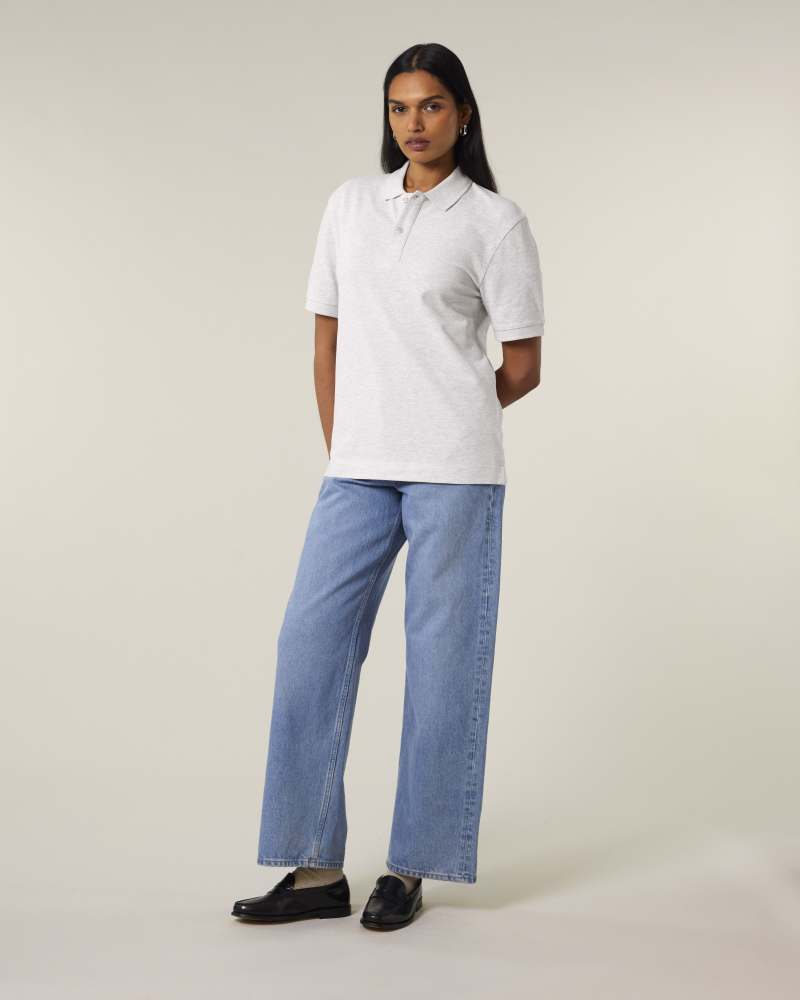 PREPSTER 2.0 - COOL HEATHER GREY - POLOS SHORT SLEEVES - UNISEXE