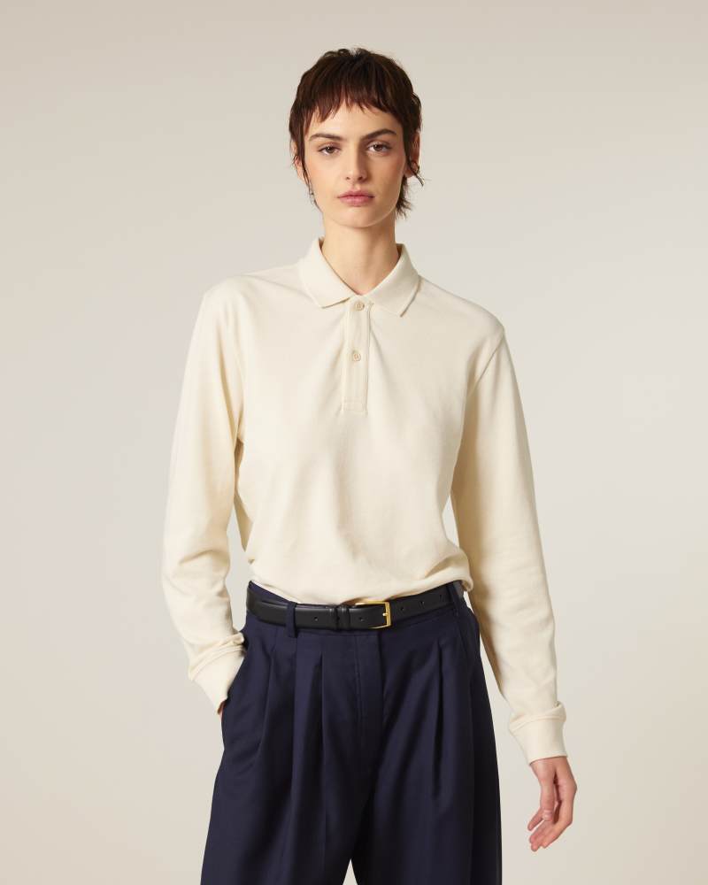 PREPSTER 2.0 LONG SLEEVE - NATURAL RAW - POLOS LONG SLEEVES - UNISEKS