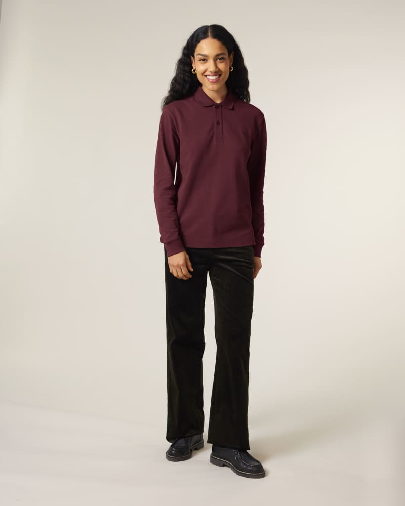 PREPSTER 2.0 LONG SLEEVE - BURGUNDY - POLOS LONG SLEEVES - UNISEKS