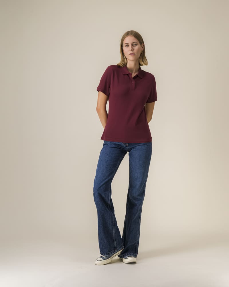 STELLA COASTER - BURGUNDY - POLOS SHORT SLEEVES - MUJERES