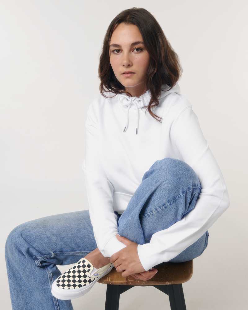 ARCHER - WHITE - JACKET HOODIE - UNISEKS