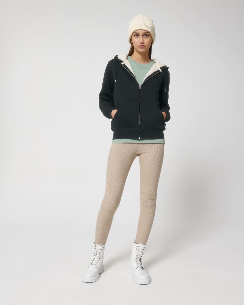 HYGGER SHERPA - BLACK - SWEATSHIRTS JACKET - UNISEX