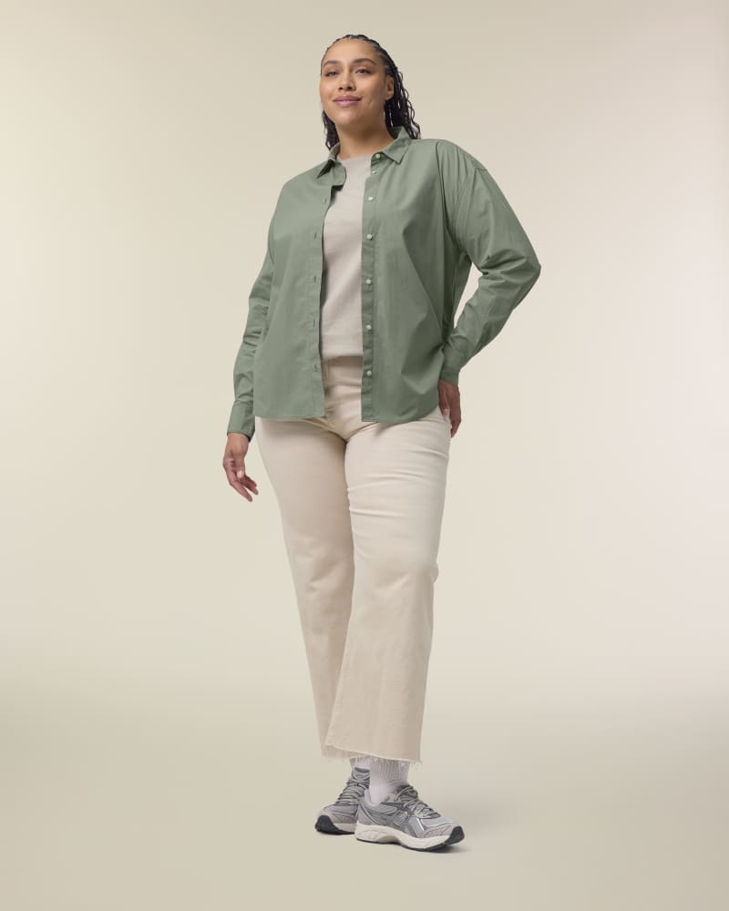 STELLA STYLER SHIRT - SOFT KHAKI - SHIRTS NON DENIM - FEMMES