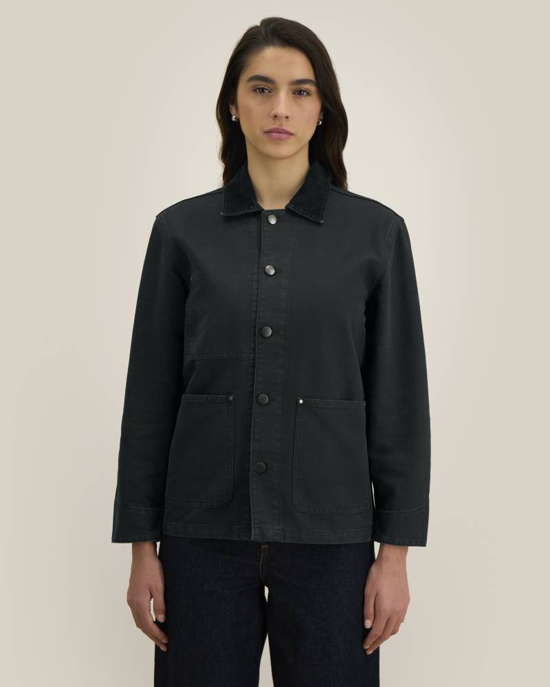 CHORE JACKET - G. DYED BLACK - JACKETS OVERSHIRT - UNISEKS