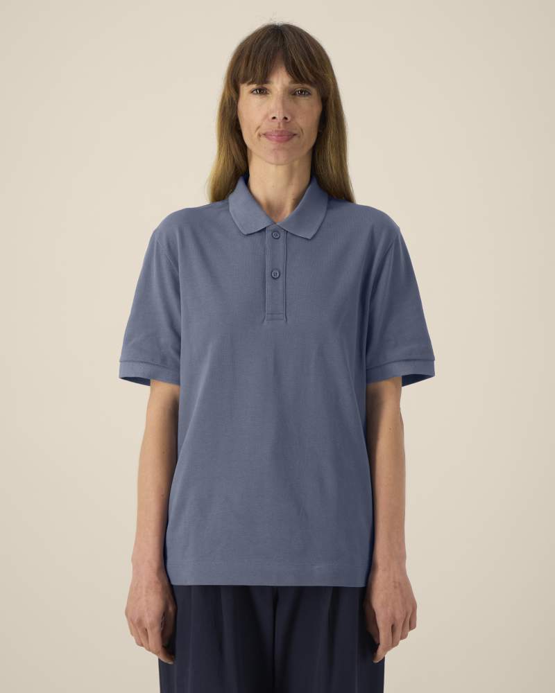 PREPSTER 2.0 - BLUE GREY - POLOS SHORT SLEEVES - UNISEXE