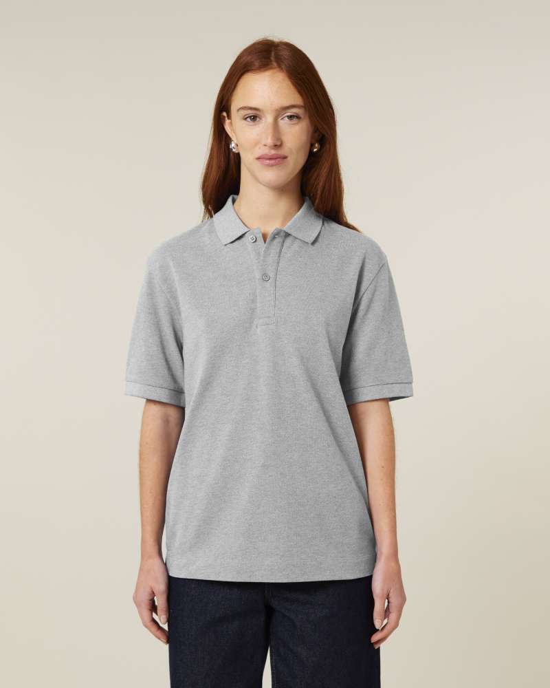 PREPSTER 2.0 - HEATHER GREY - POLOS SHORT SLEEVES - UNISEXE